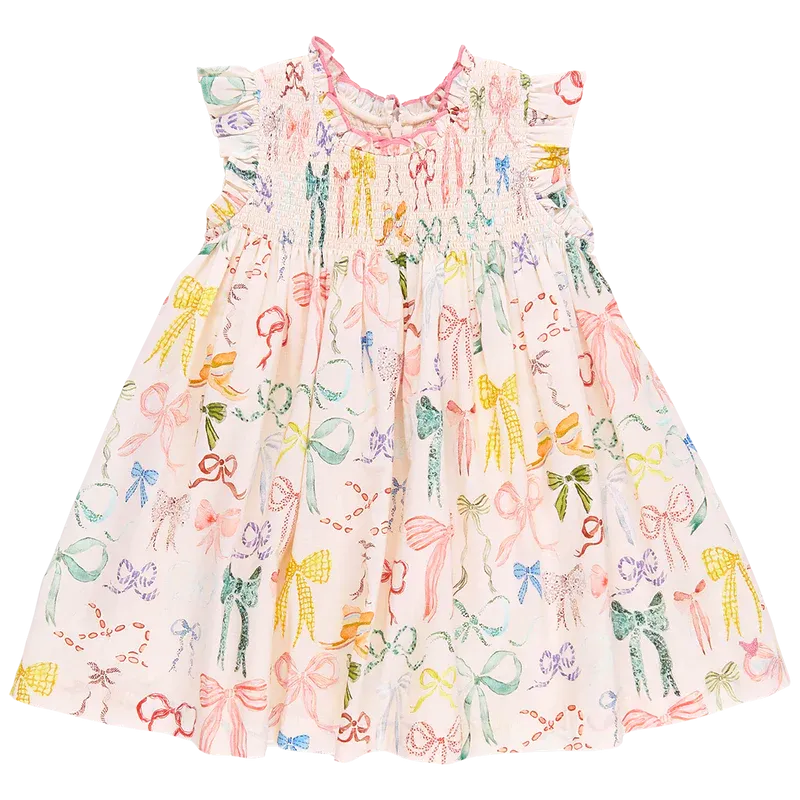 Pink Chicken - Stevie Dress - Watercolor Bows