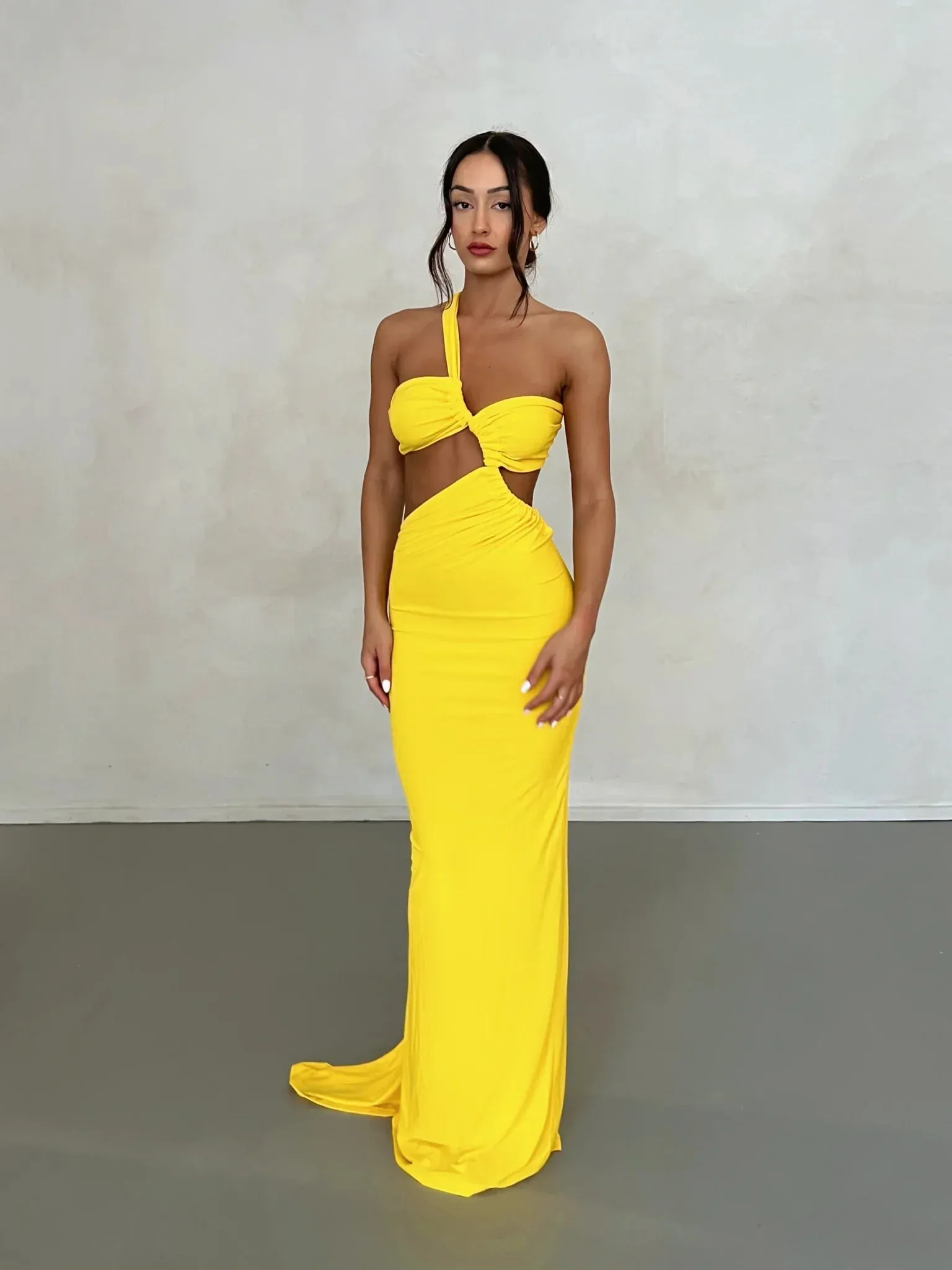 Sari Gown - Yellow