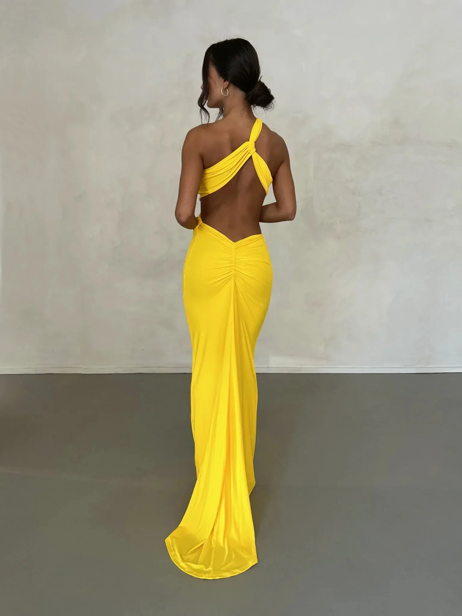 Sari Gown - Yellow