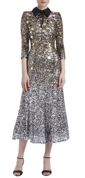 Sequin Shirtdress