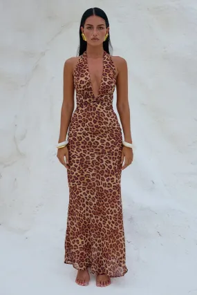 Tenay Maxi Dress - Leopard