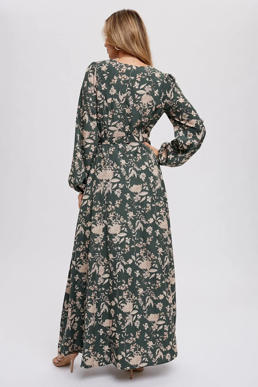 The Monique Floral Wrap Maxi Dress