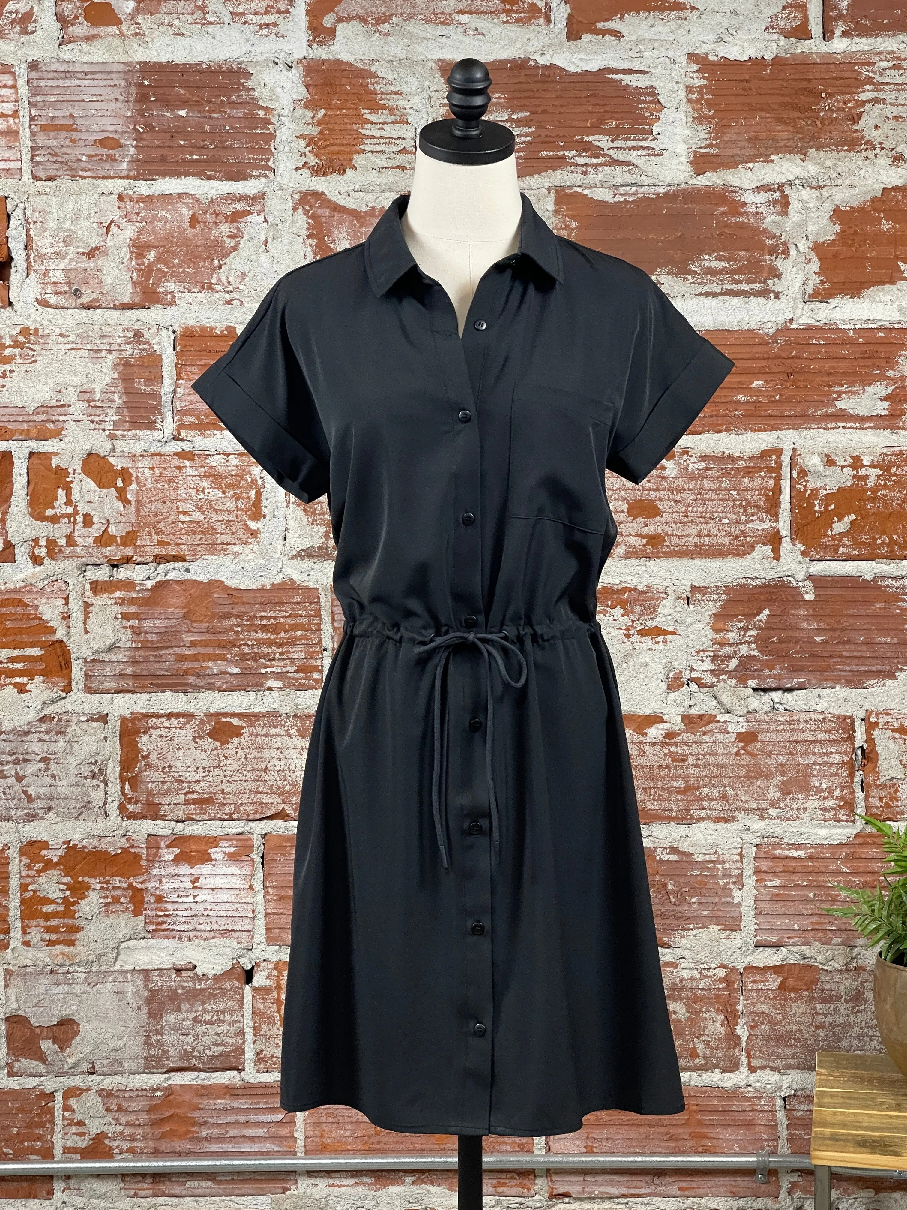 Thread & Supply Billy Dress in Black