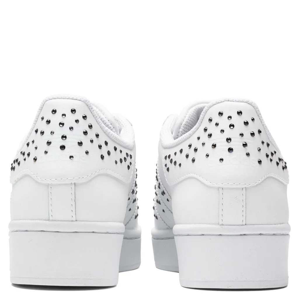 Women's Superstar Bold "Swarovski" - White/Black