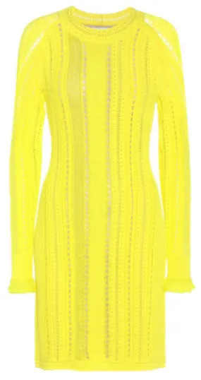 Yellow Knit Dress